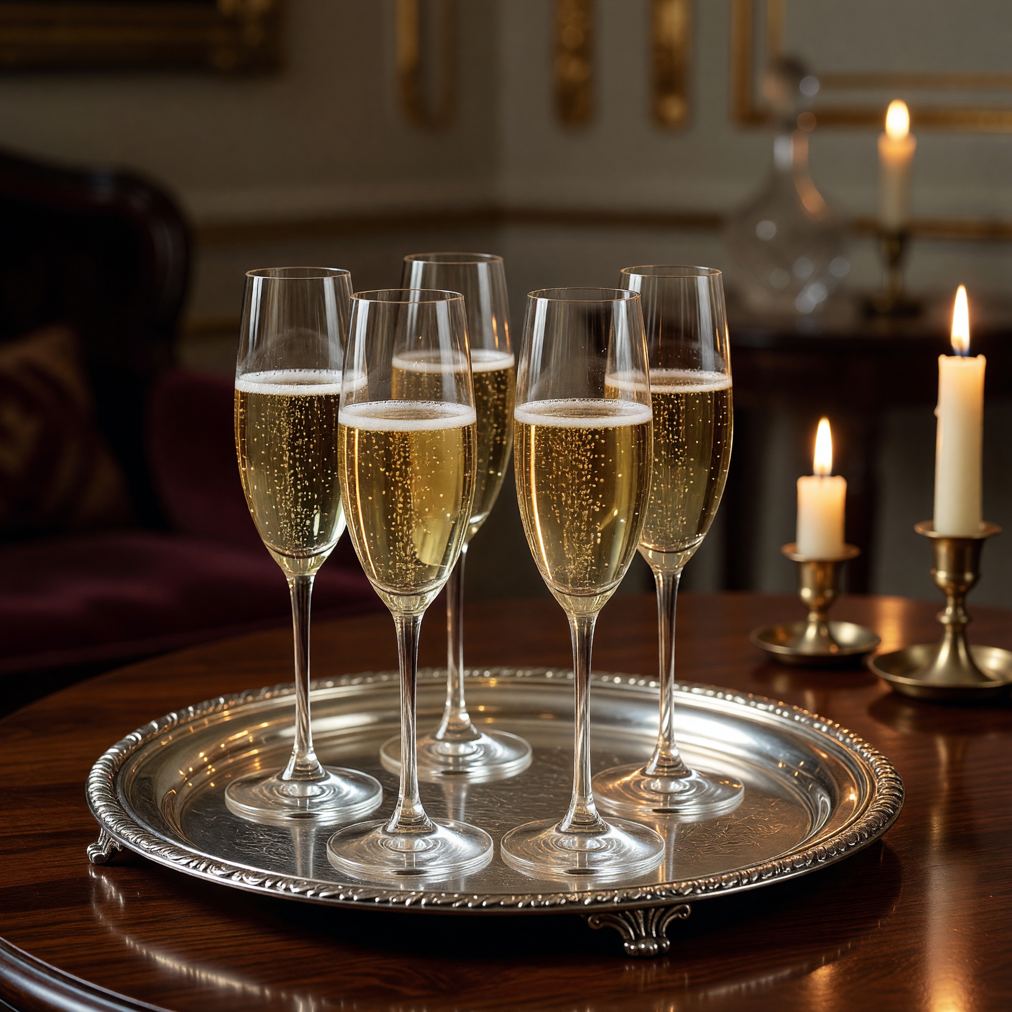 Champagne service — the theatre of luxury