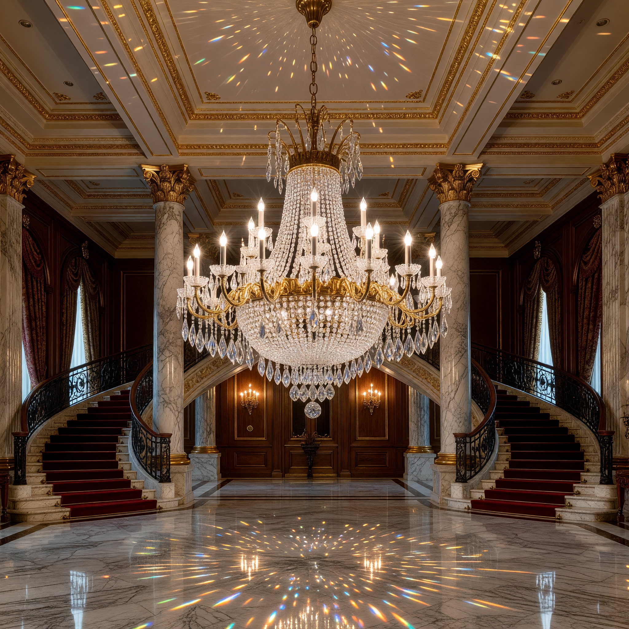 Crystal Chandelier — Luxury Atmosphere